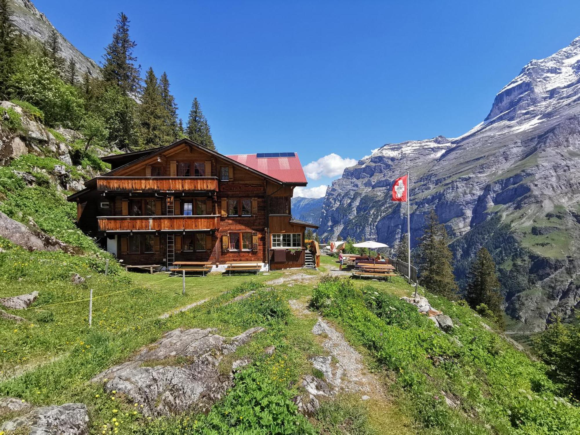 Berggasthaus Tschingelhorn Hotel Stechelberg Exterior photo